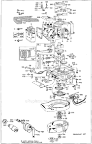 Page A Diagram and Parts List for 81800  Briggs and Stratton Engine